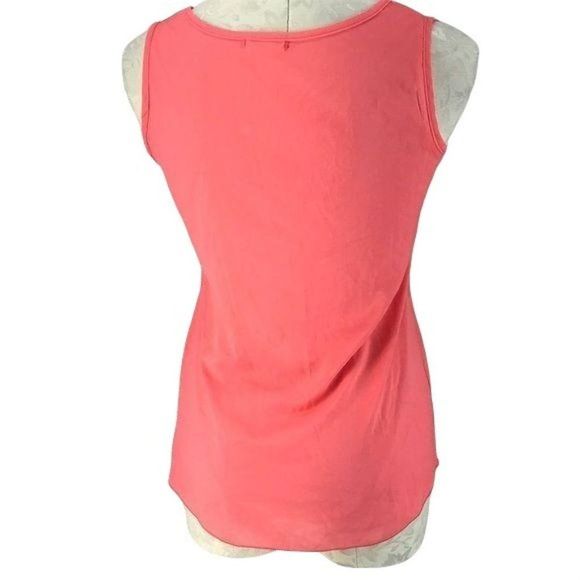 Liva Girl Sheer Coral Tank Top Size XL - Picture 2 of 7